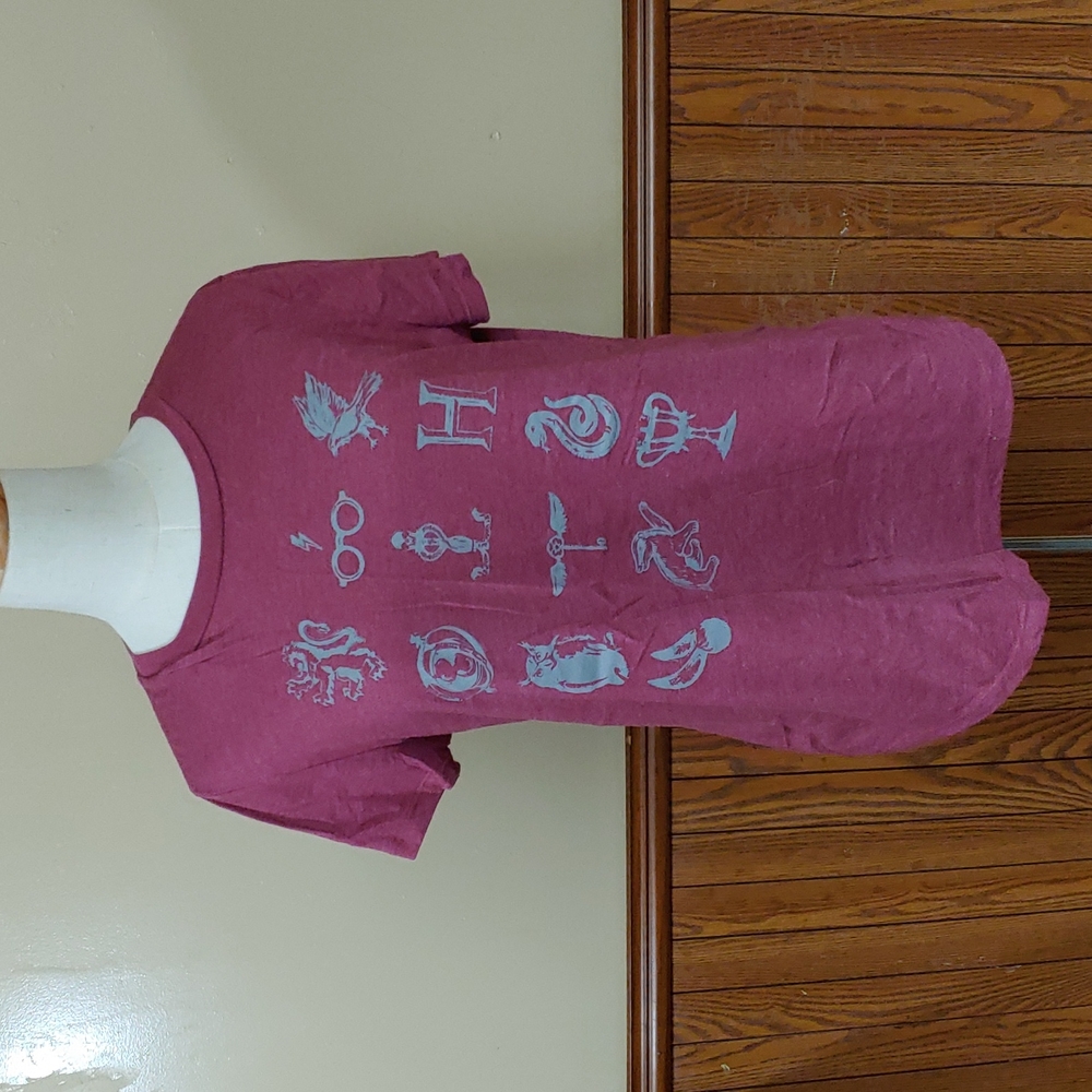 Harry Potter Symbols T Shirt Top M - Picture 1 of 12